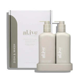 Al Ive: Al.ive Dishwashing Liquid & Handwash Kitchen Duo (2 x 300ml) Lemon & Pomegranate
