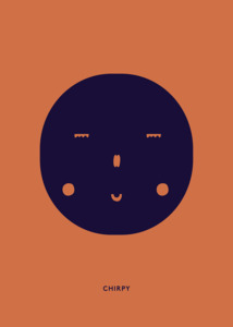 Chirpy Feeling Poster, 50 x 70cm unframed
