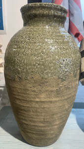 Living: Glazed Urn Vase - Green 47cm