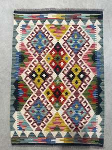 Vintage Handwoven Rug 90 x 60 cm - piece 307