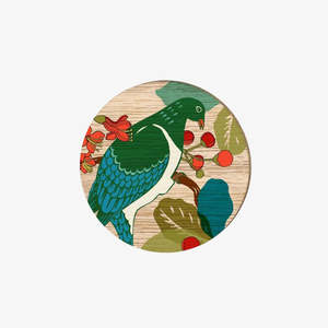 Perfect Additions: Screenprint Keruru Coaster