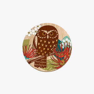 Perfect Additions: Screenprint Ruru Coaster