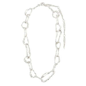Pilgrim Jewellery: Believe Recycled Chain Necklace - Silver plated