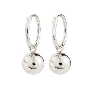 Air Hoop Earrings - Silver Plated