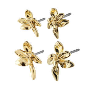 Riko Recycled Earrings 2n1 Set - Gold Plated