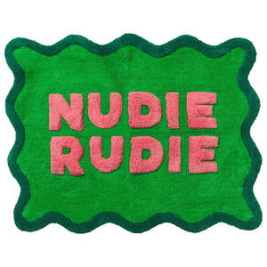 All: Sage and Clare - Amalie Nudie Bath Mat - Spring Green