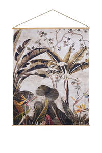 Hanging Paper Scroll Art - Banana Grove
