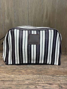 Eau Bags - Striped Recycled Nylon Bag - Vanity Bag