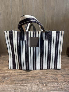 Eau Bags - Striped Recycled Nylon Bag - Porter Bag