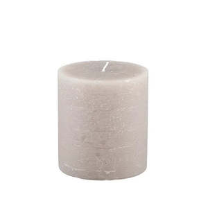 BROSTE Candle Short Pillar H110 - Linen