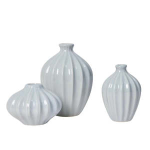 Broste Copenhagen: BROSTE Vase Amalie - Glossy Light Blue
