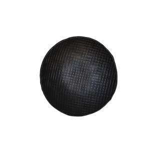 Gifting: ANKARA Round Plate - Black