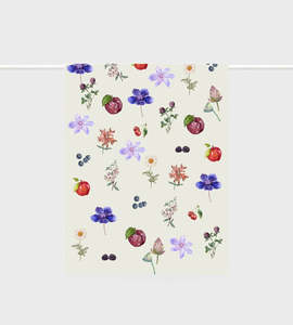 Gifting: Lettuce Tea Towel - Flower Fruit Arrangement