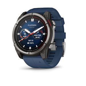 Best Sellers: Garmin Quatix 8 51 mm AMOLED Sapphire (Titanium bezel with captain blue silicone band)