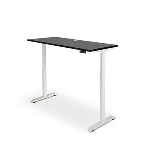 Rise Electric Height Adjustable Desk - White / Black