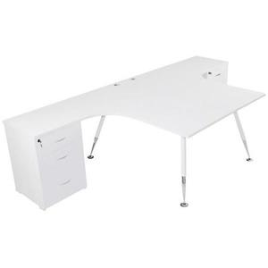 Fleet 2-Person Back-to-Back Workstation