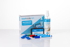 Whiteboard Starter Kit (Eraser, Cleaner 250ml, x4 markers, x5 magnets)