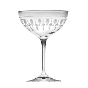Crystal: Nouveau Champagne Saucer Set of 2
