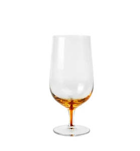 Glassware: Amber Beer Glasses Set of 4