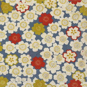 V & A Sakura Blue Napkins