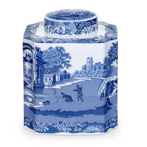 Blue Italian Tea Caddy