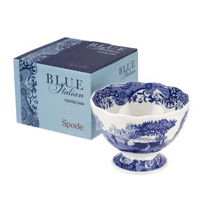 Spode: Blue Italian Footed Dish