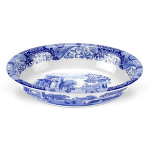 Spode: Blue Italian Oval Rim Dish 32cm