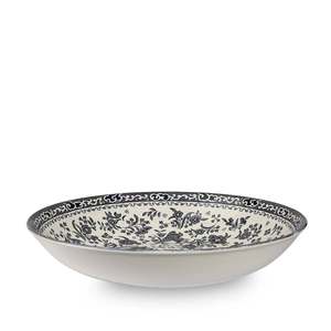 Burleigh: Black Regal Peacock Pasta Bowl