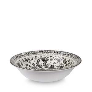 Burleigh: Black Regal Peacock Soup/Pudding Bowl