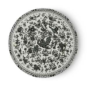 Burleigh: Black Regal Peacock Plate 22cm