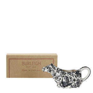 Burleigh: Black Regal Peacock Cow Creamer (Boxed)
