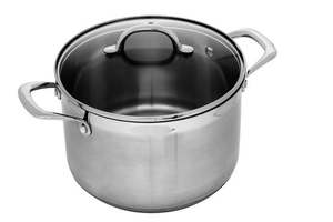Premium Steel Stockpot With Lid 24cm