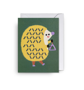 Triangle Hedgehog- Mini Card