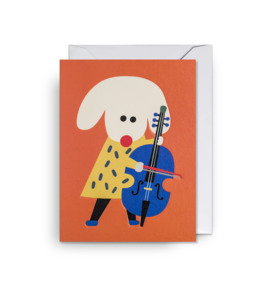 Cello Dog- Mini Card