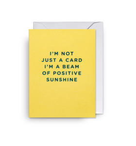 I'm Not Just A Card I'm A Beam Of Positive Sunshine- Mini Card