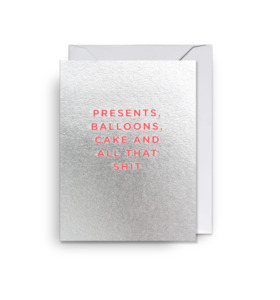 Presents, Balloons, Cake... Mini Card
