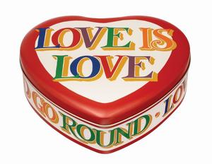 Love is Love Heart Shaped Tin