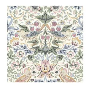 Havi Luncheon Napkin William Morris Strawberry Thief Pastel