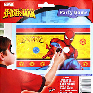 Spiderman Superhero Blindfold Birthday Party Game Home Sweet Party