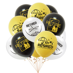 12pcs Happy Retirement Balloon Decoration Retired Theme Party Balloon Decor Home Sweet Party