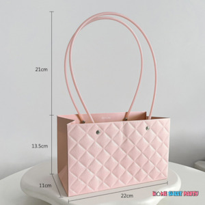 Cute Pastel PINK Handbag Flower Box Bouquet Birthday Valentines Gift Box Idea Ho&hellip;