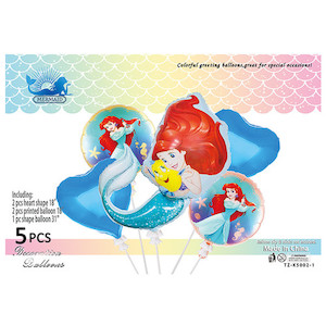 Products: Ariel Birthday Party Balloon Set Mermaid Theme Birthday Decor Set Home Sweet Party