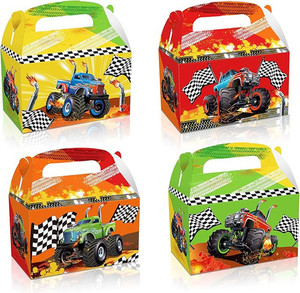 Products: Monster Truck Party Box Treat Box Return Gift Favour Box Kid Birthday Loot Box Home Sweet Party