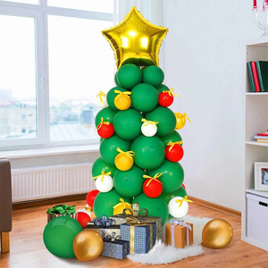 DIY Christmas Tree Balloon Set for Christmas Decoration Home Sweet Party