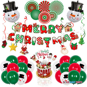 Products: Christmas Party Decoration Snowman Balloon Set Home Sweet Party