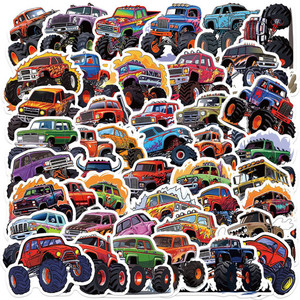 50pcs Monster Truck Car Stickers for Kids Birthday Party Favours Home Sweet Party