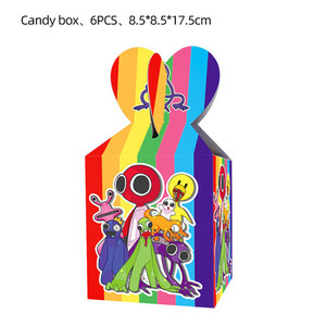 Rainbow Friends Birthday Party Favor Box Candy Treat Loot Return Gift Box Home Sweet Party
