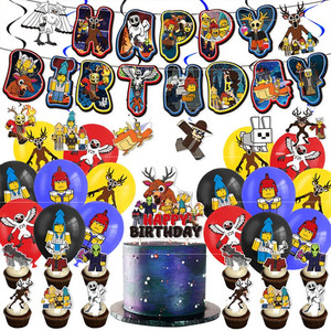 Products: Roblox 99 Night in the Forest Birthday Party Decoration Balloons Cake Topper Home Sweet Party