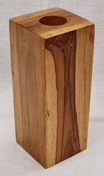 Giftware: Candle Holder - Teak Wood (8 x 8 x 20cm)