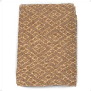 Throw - Luxury Cotton Knit Brown Brick (127 x 154cm)